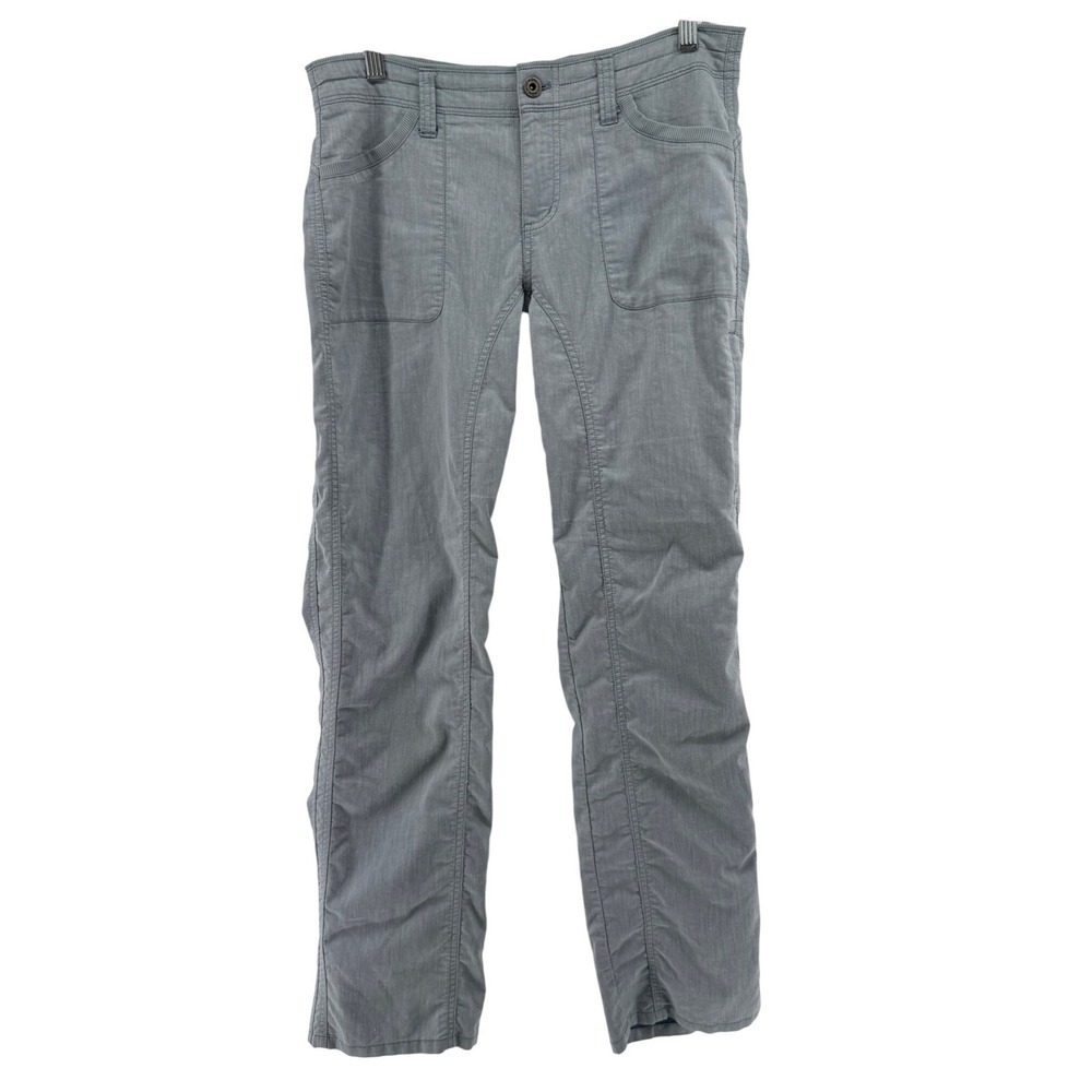 Kuhl Womens Grey Straight Leg Hiking Utility Pants Size 8 REG Articulated Knee - Picture 1 of 5